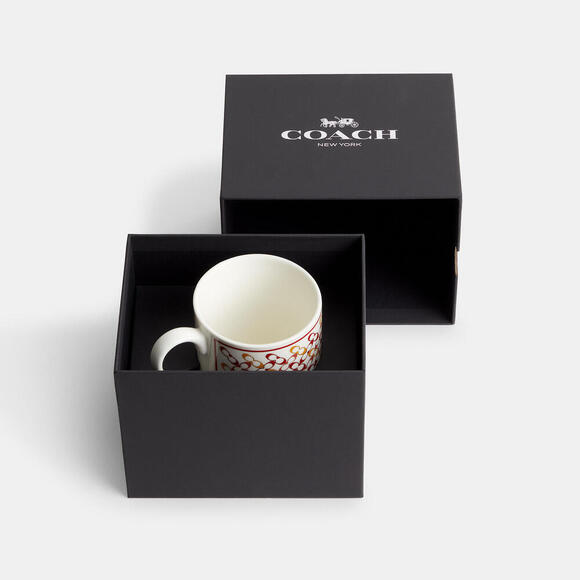 ✨ COACH Signature Ceramic Mug with Gift Box – NIB ✨ - Picture 1 of 5